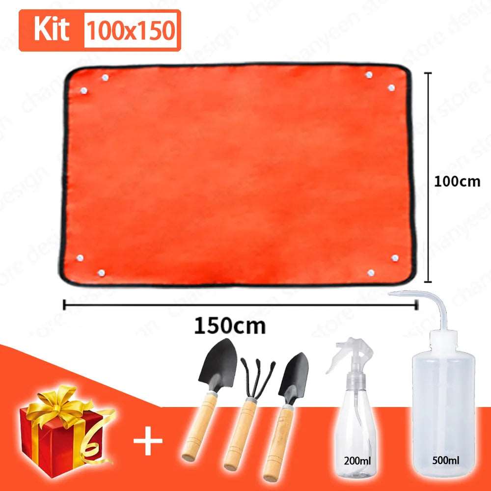 Waterproof Foldable Planting Mat Garden Potting Pad for Plant Flower