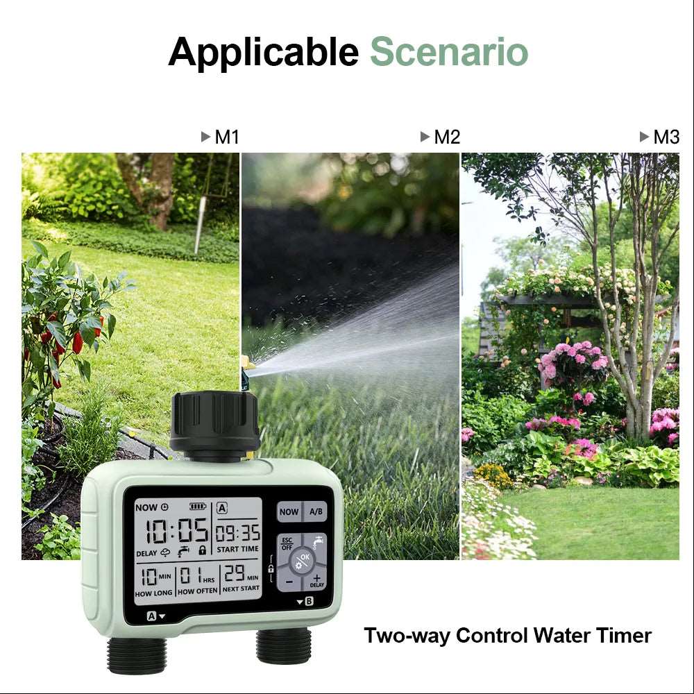 Automatic Garden Irrigation with Large LCD Display