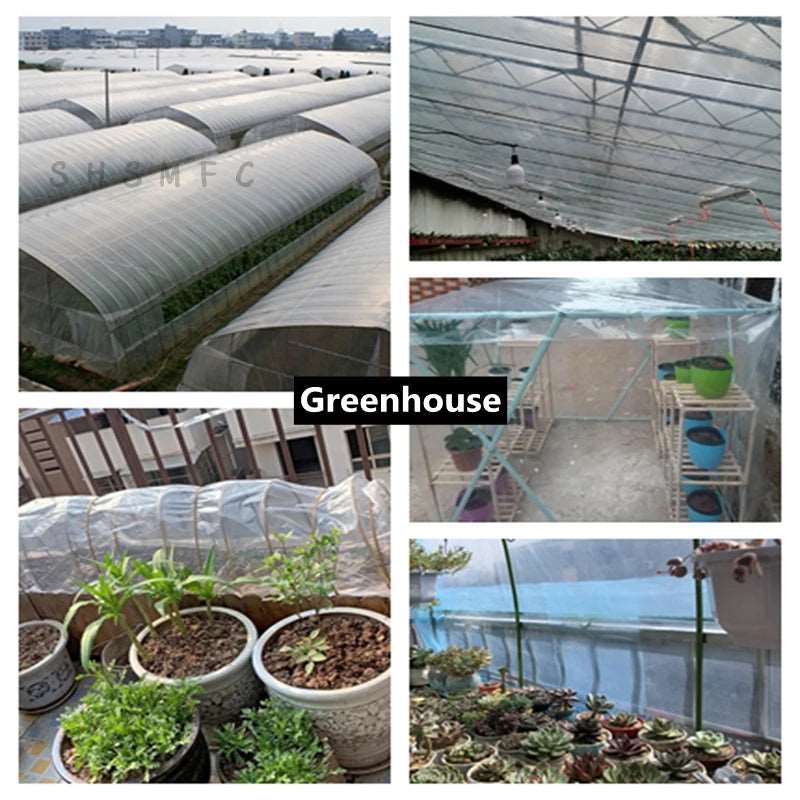 0.04,0.06mm Transparent Balcony Garden Tarpaulin Plastic Film