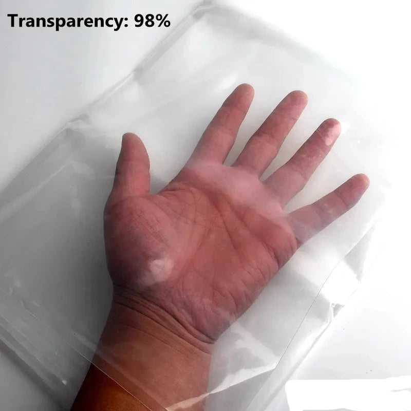 0.04,0.06mm Transparent Balcony Garden Tarpaulin Plastic Film