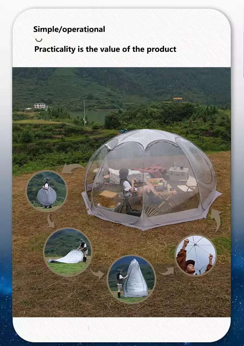 Transparent Starry Bubble House for Beach Camping