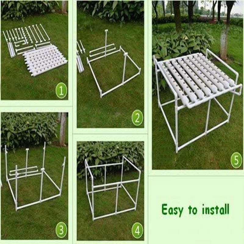 Hydroponic System with Nest Basket Water Pump and Sponge 