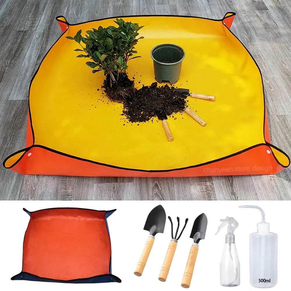 Waterproof Foldable Planting Mat Garden Potting Pad for Plant Flower