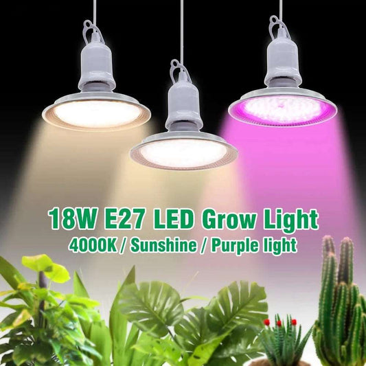 E27 18W Full Spectrum LED Grow Light