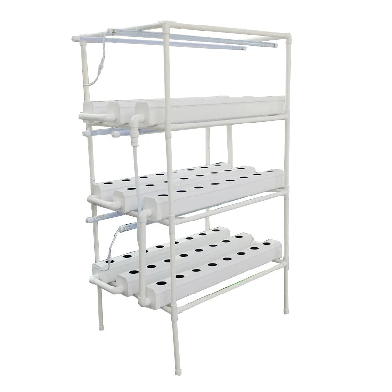 Led grow lighting hydroponic planter hydroponic nft system