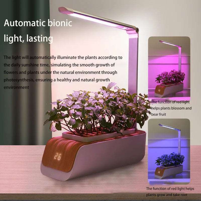 Intelligent Hydroponics Growing System Light Flower Pot