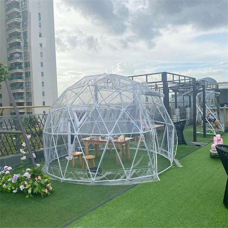 Transparent Geodesic Dome Tents