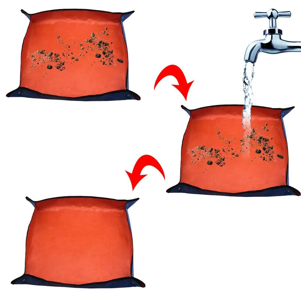 Waterproof Foldable Planting Mat Garden Potting Pad for Plant Flower