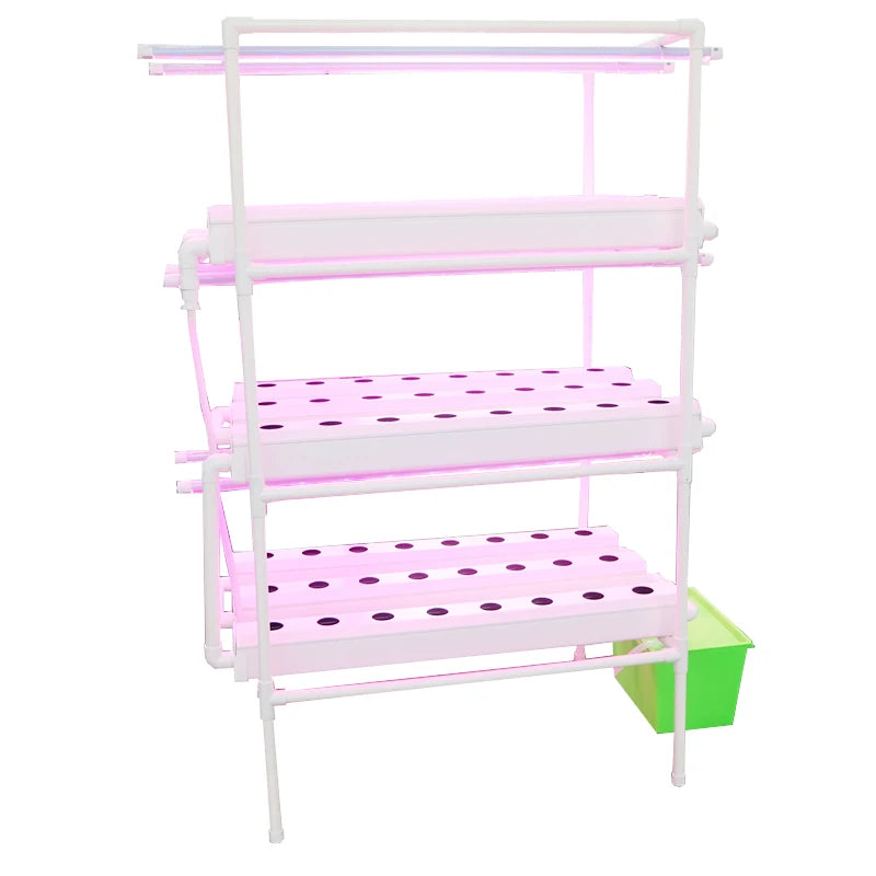 Led grow lighting hydroponic planter hydroponic nft system