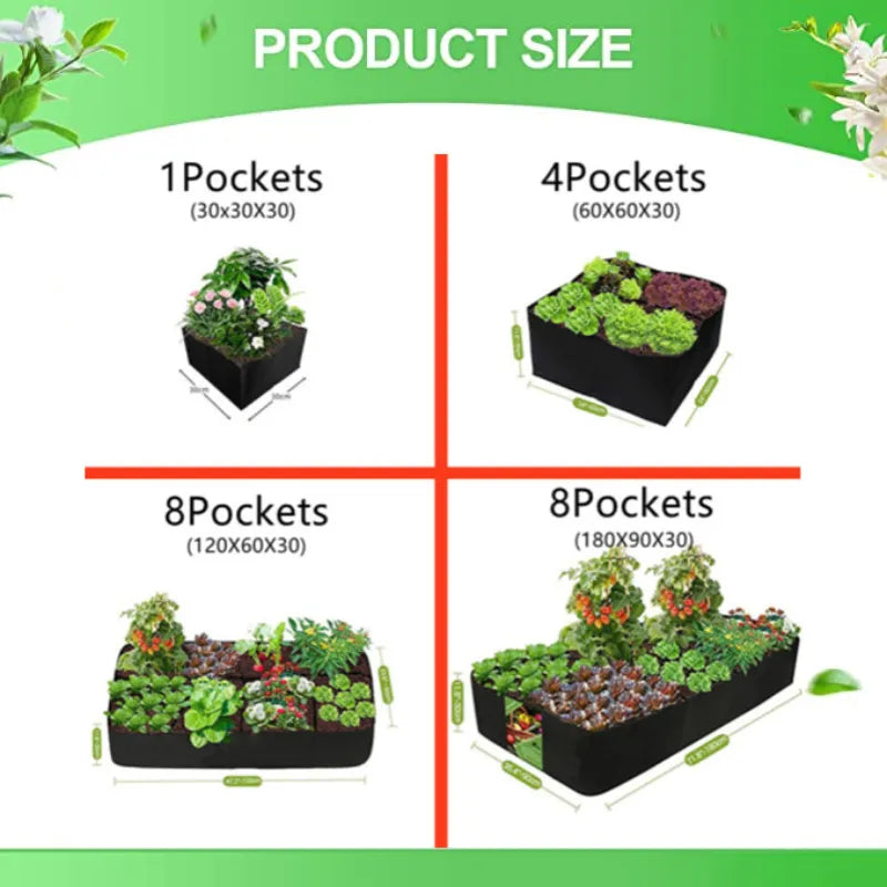 Multi-grid Large Garden Planting Bag