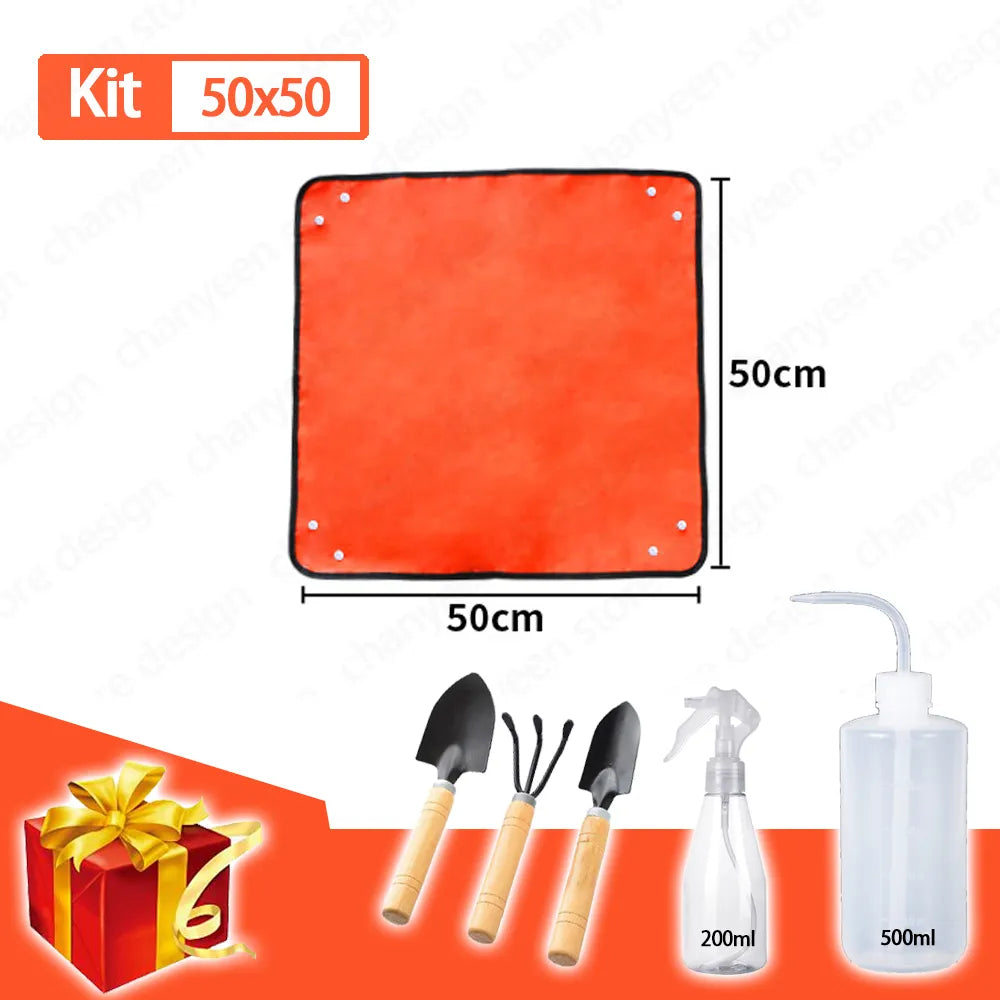 Waterproof Foldable Planting Mat Garden Potting Pad for Plant Flower