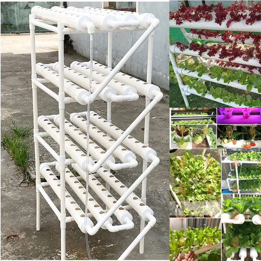 Vertical Flower Soilless 144 Holes Hydroponic Growth System