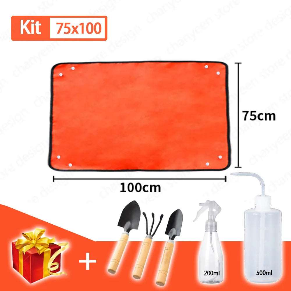 Waterproof Foldable Planting Mat Garden Potting Pad for Plant Flower