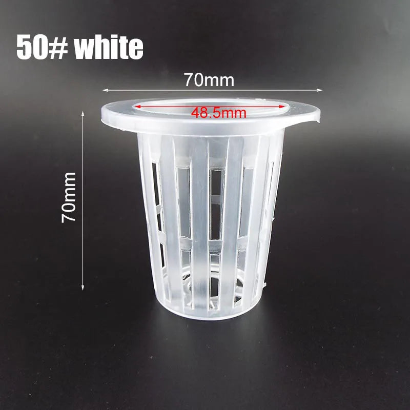 50pcs Hydroponic Soilless Mesh Net basket