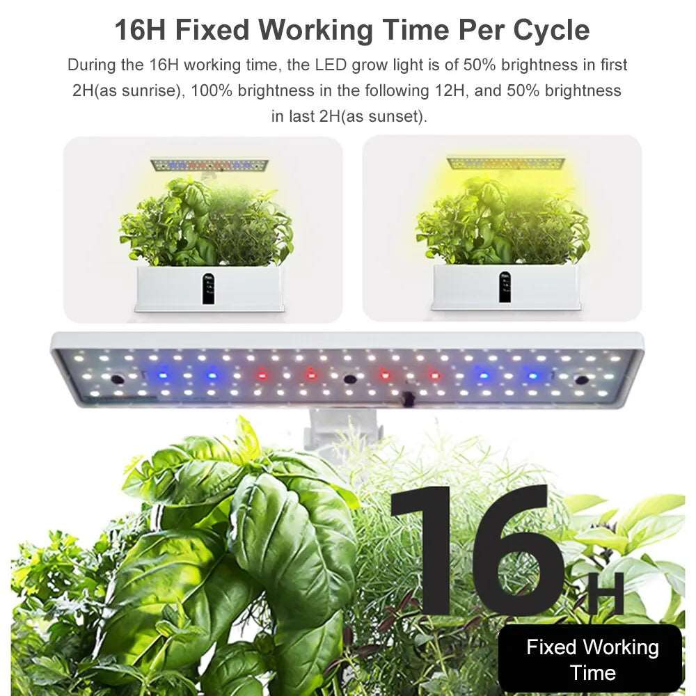 Hydroponics 15W LED Grow Lights 2L Water Tank