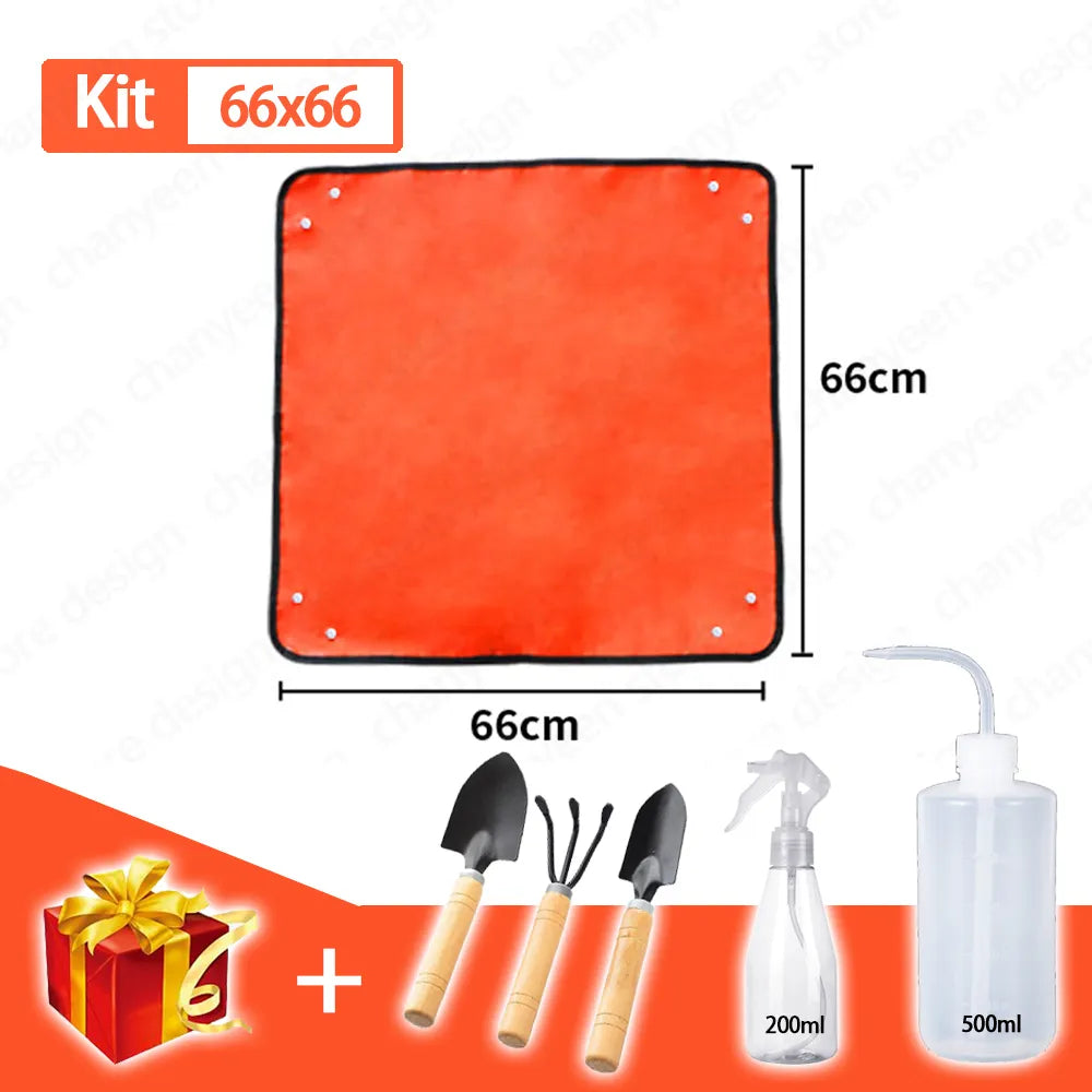 Waterproof Foldable Planting Mat Garden Potting Pad for Plant Flower