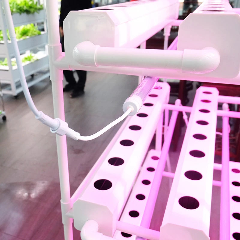 Led grow lighting hydroponic planter hydroponic nft system