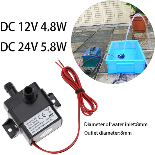Solar Brushless Motor Circulation Submersible Water / DC 12V 24V