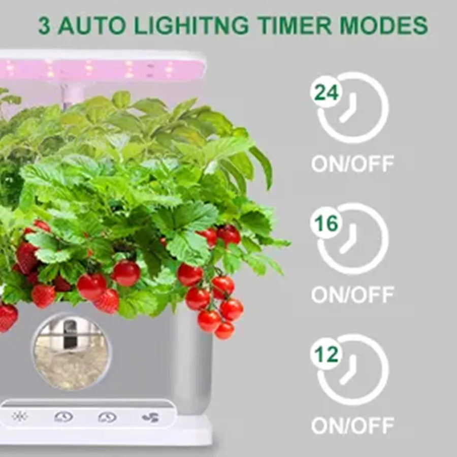 Hydroponics System WITH 6 Pods Indoor Vegetable Herb Flower Garden Kit
