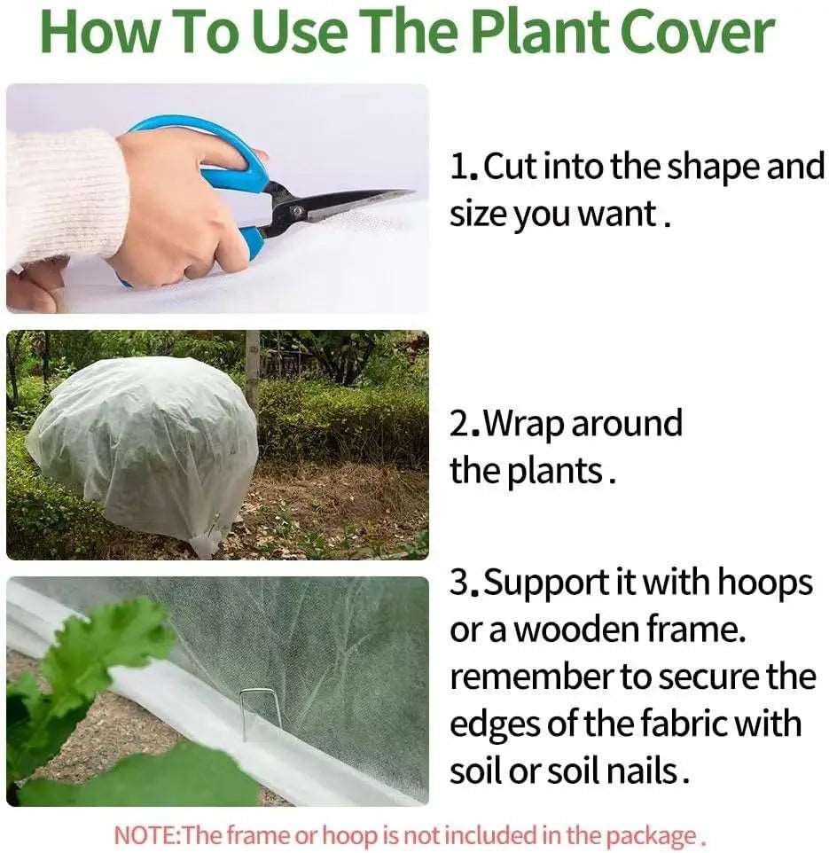 0.95oz Plant Covers Freeze Fruit Vegetables Protection Blankets