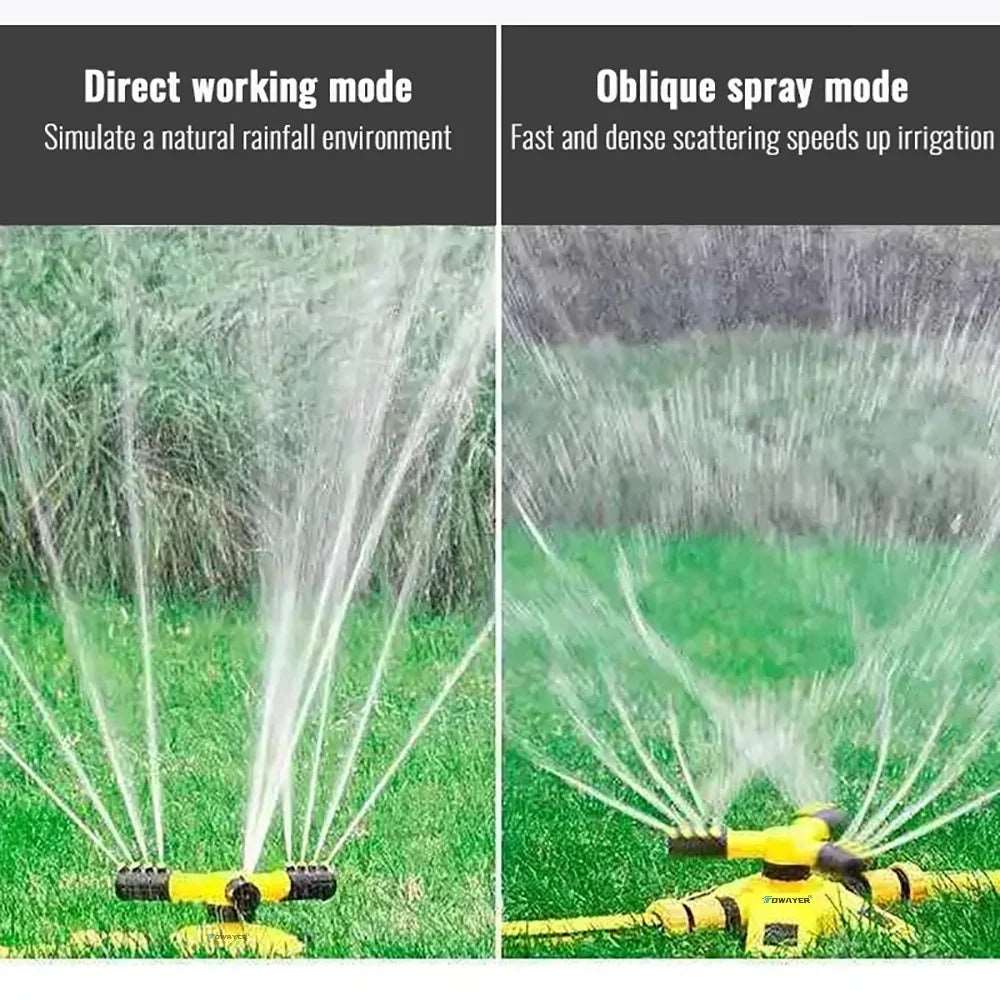 360° AUTOMATIC ROTATING GARDEN SPRINKLER FOR IRRIGATION